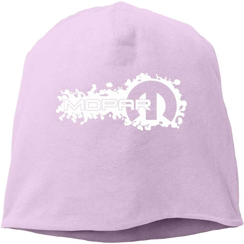 Skullies & Beanies M-opar Logo Beanie Hats Winter Outdoor Fashion Slouchy Warm Caps for Mens&Womens - Pink - CY18L0I2O4L $34.61