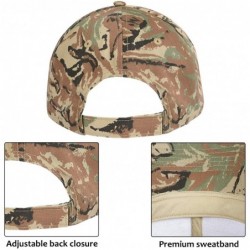Baseball Caps Men's Hunting Fishing Hat Camo Series Adjustable Mesh Ball Cap 3D Embroidered - Camo 1 - CX18X23YTKM $16.62