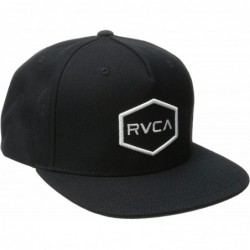Baseball Caps Commonwealth Snapback Hat - Black/White - C012C0PSS35 $47.72