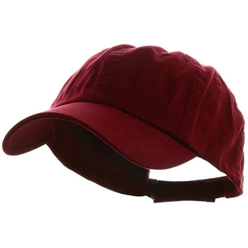 Baseball Caps Low Profile Dyed Cotton Twill Cap - Wine - CE112GBSNMZ $14.02
