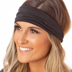 Headbands Adjustable & Stretchy Printed Xflex Wide Headbands for Women Girls & Teens (3pk Black/Camo/Olive) - CO18HA3ZRK4 $24.24