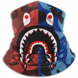 Balaclavas Bape Shark Half Blue Camo Neck Gaiter Warmer Windproof Mask Dust Face Clothing Free UV Face Mask - CZ1970DWS4N $22.66