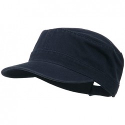 Baseball Caps Garment Washed Adjustable Army Cap - Navy - CV11UU7GS79 $24.55