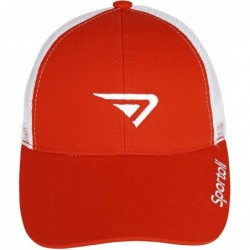 Baseball Caps Adult and Kids Cotton Blend and Mesh Snapback Trucker Baseball Cap Hat - Red - CK127DEQ80N $18.79