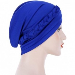 Skullies & Beanies Chemo Cancer Braid Turban Cap Ethnic Bohemia Twisted Hair Cover Wrap Turban Headwear - Coffee - CV18U06R4O...