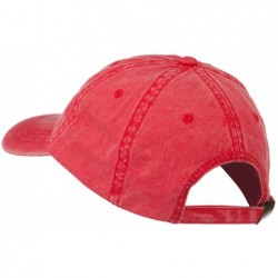 Baseball Caps Hawaii State Map Embroidered Washed Cap - Red - CG11LJVGDWP $45.83