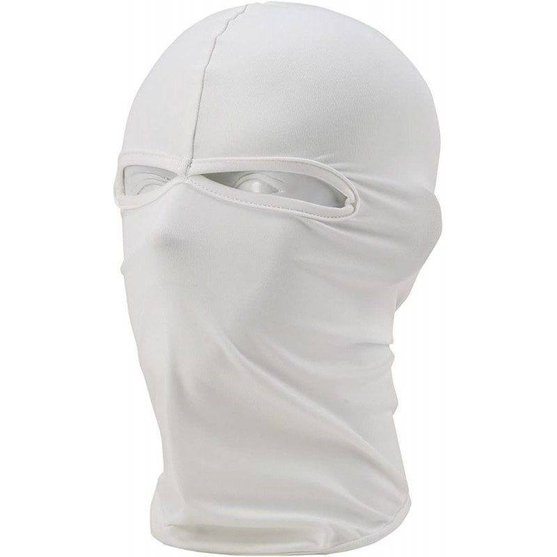 Balaclavas Windproof Full Balaclava Face Mask/Ultra-Thin Neck Gaiter Ski Hood Outdoor Sports Cycling Hat - White - CU11M8JU9I...
