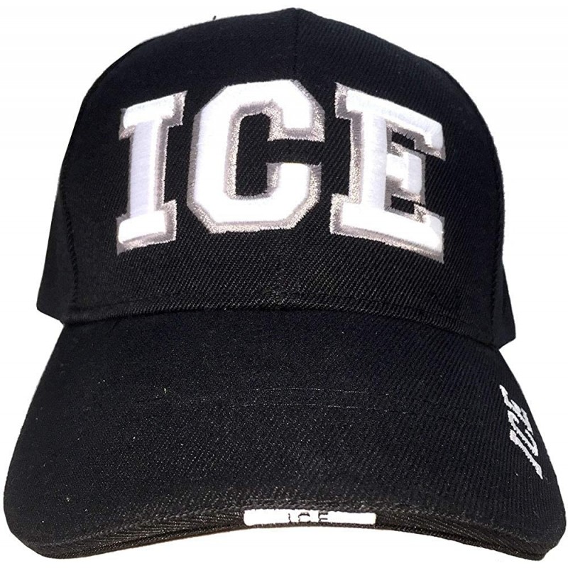 Baseball Caps I.C.E Immigration & Customs Enforcement Officer Gear- 3D Embroidered Baseball Cap Hat - CM17Y7DXMEA $21.93