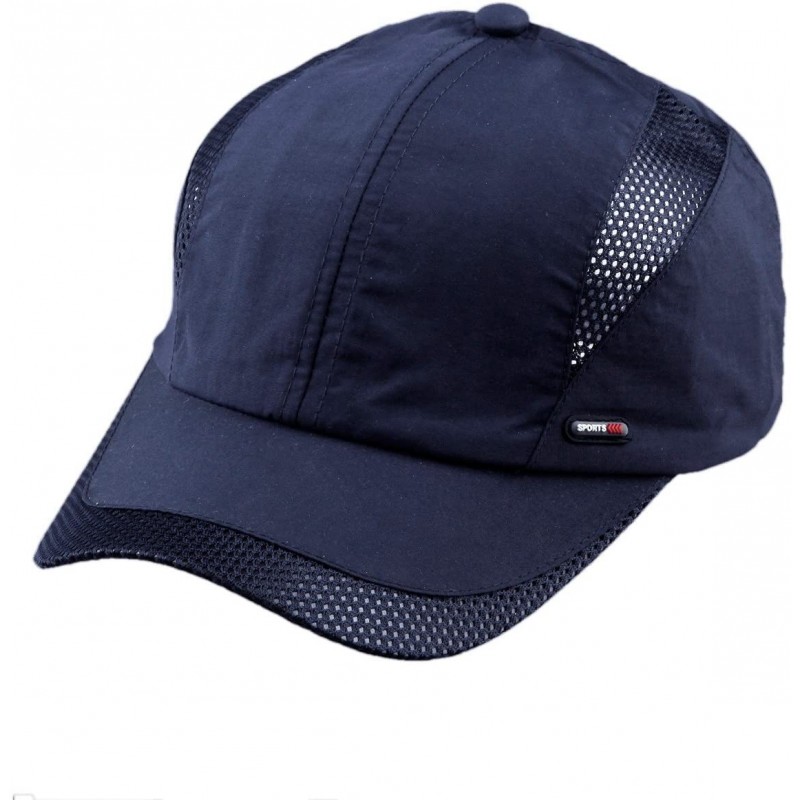 Baseball Caps Baseball Cap Hat-Running Golf Caps Sports Sun Hats Quick Dry Lightweight Ultra Thin - 12-navy Blue 2 - CL12I7KM...