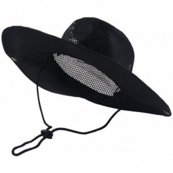 Sun Hats Packable Perfect Fishing Gardening - Black - C218E4SOH07 $18.26