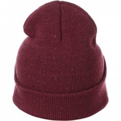 Skullies & Beanies Mens Warms Simple Acrylic Watch Hat - Dch001-red - CP18IR6D6AO $17.76