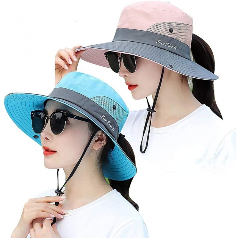 Sun Hats Women's Sun Hat Outdoor UV Protection Bucket Mesh Boonie Hat Adjustable Fishing Safari Cap Waterproof - CH18D8K2CE4 ...