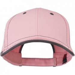 Baseball Caps Superior Cotton Twill Structured Twill Cap - Pink Charcoal OSFM - CF11LJVCFJ5 $17.95