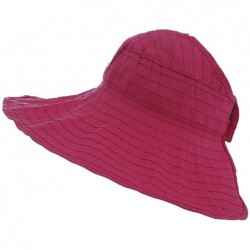 Sun Hats Women Sun UV Protection Hat Top Open Packable Foldable Beach Travel - Burgundy - CI17Z3W6ZDN $20.90