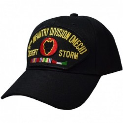 Baseball Caps 24th Infantry Division (Mech) Desert Storm Cap Black - C11283BV9P9 $43.84