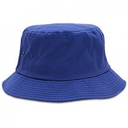 Bucket Hats Twill Bucket Hat (Various Size and Color) - Royal - CM11B3EF5K9 $21.11