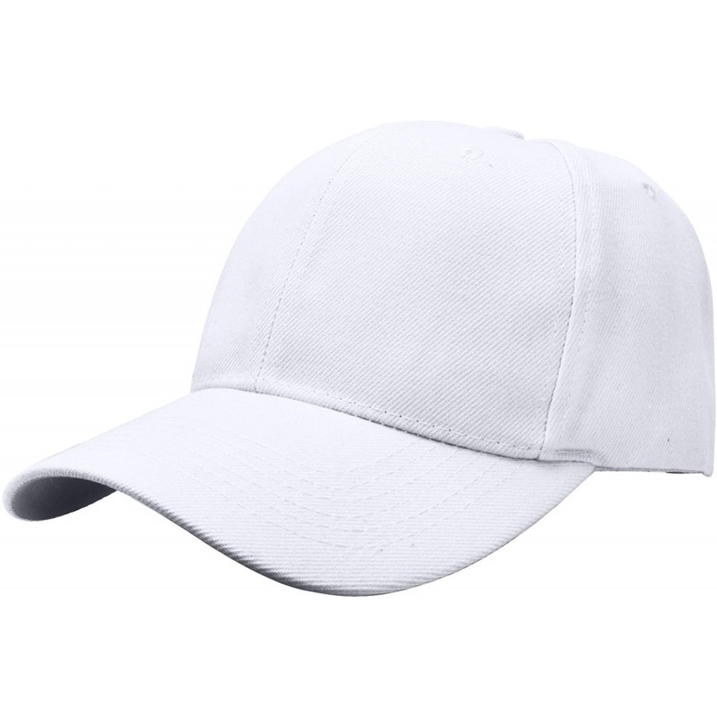 Baseball Caps Baseball Dad Cap Adjustable Size Perfect for Running Workouts and Outdoor Activities - 1pc White - CA185DNSLW3 ...