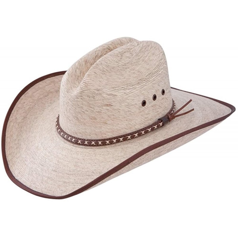Cowboy Hats Jason Aldean Hicktown - Mexican Palm Straw Cowboy Hat - CI11FJN7B6V $59.22