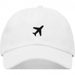 Baseball Caps Airplane Baseball Hat- Embroidered Dad Cap- Unstructured Soft Cotton- Adjustable Strap Back (Multiple Colors) -...