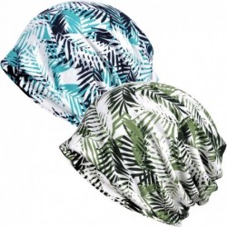 Skullies & Beanies Chemo Cancer Sleep Scarf Hat Cap Cotton Beanie Lace Flower Printed Hair Cover Wrap Turban Headwear - C1196...