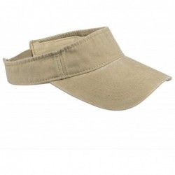 Baseball Caps Cotton Denim Sun Visor Cap for Men and Women- Adjustable Tennis Running Hat for Unisex - Khaki - C518RMCQ0Z7 $2...
