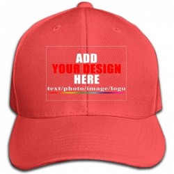 Baseball Caps Custom Baseball Caps- Design Your Own Hat- Team Photo Text Logo Graphic Print - Baseball-a Red - CO18U925HU9 $2...