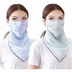 Balaclavas 2 or 4 Pack Women Sun Mask Face Scarf Chiffon Wrap Dust Shield Neck Gaiter UV Protection - Navyblue - CO18KOW0SZ9 ...