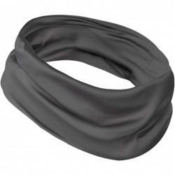 Headbands Cooling Gaiter Bandana Headband Scarf - Dark Gray - CA182XGDOQG $27.87