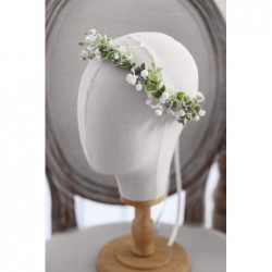 Headbands Artificial Floral Crown Green Flower Crown Floral Bridal Headpiece for Photo Prop-B01 - B01 - C418TW3LHNS $23.53