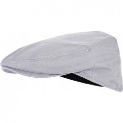 Newsboy Caps Premium Cotton Newsboy Mens Scally Foldable Solid Color Ivy Flat Cap - Gray - CP18UI0ZN20 $19.31