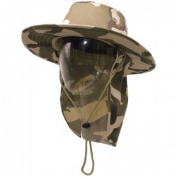 Sun Hats Bora Booney Sun Hat for Outdoor Wide Brim Cap with UPF 50+ Protection - Desert Camo - CP18H6QDXK9 $23.95