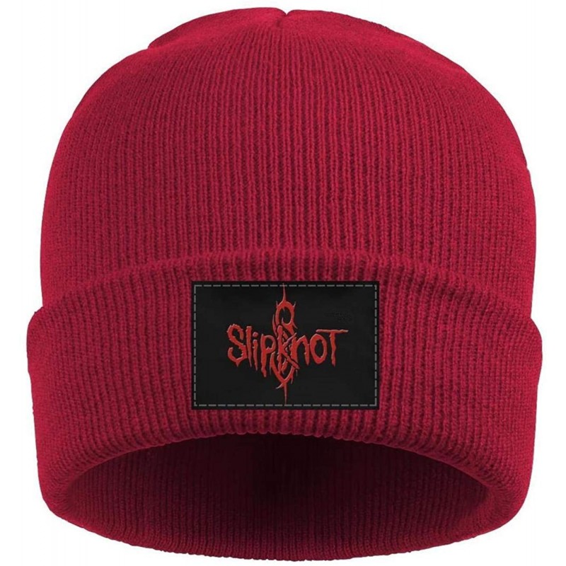 Skullies & Beanies Hats for Men Soft Beanie Knit Winter Cap Hat - Red-82 - CW18LTQOUH0 $23.10