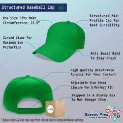 Baseball Caps Custom Baseball Cap Lightning Bolt Embroidery Acrylic Dad Hats for Men & Women - Kelly Green - C018SDKQYUA $25.75