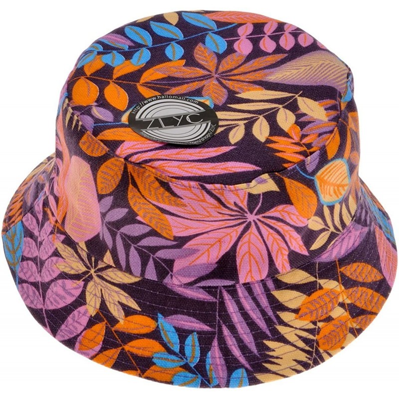 Bucket Hats Fashion Print Bucket Hat Summer Fisherman Cap for Women Men - Multicoloured - CW1229OELLF $16.36