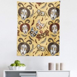 Baseball Caps Tapestry Wallpaper Scratches Playful - Mustard White - CU18GNDRMDX $28.33