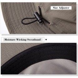 Sun Hats Unisex Outdoor UPF50+ Packable Boonie Hat w/Vented Crown&Lining Sunhat - 89025_armygreen - CH182ZHR2IH $22.09