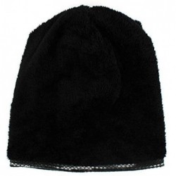 Skullies & Beanies Women Girl Velvet Slouchy Beanie Hat Street Fashion Warm Winter Skull Cap - A-grey - CS18YZMG3Y4 $19.81