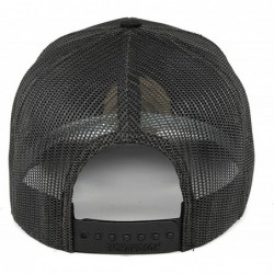 Baseball Caps Cam Hanes CH Leather Patch hat Curved Trucker - Black - CW18IGQYO6G $44.54