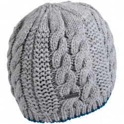 Skullies & Beanies Women's Cable Knit Beanie with Fleece Lining - Winter Hat - Heather Grey - CB17X643SC0 $36.29