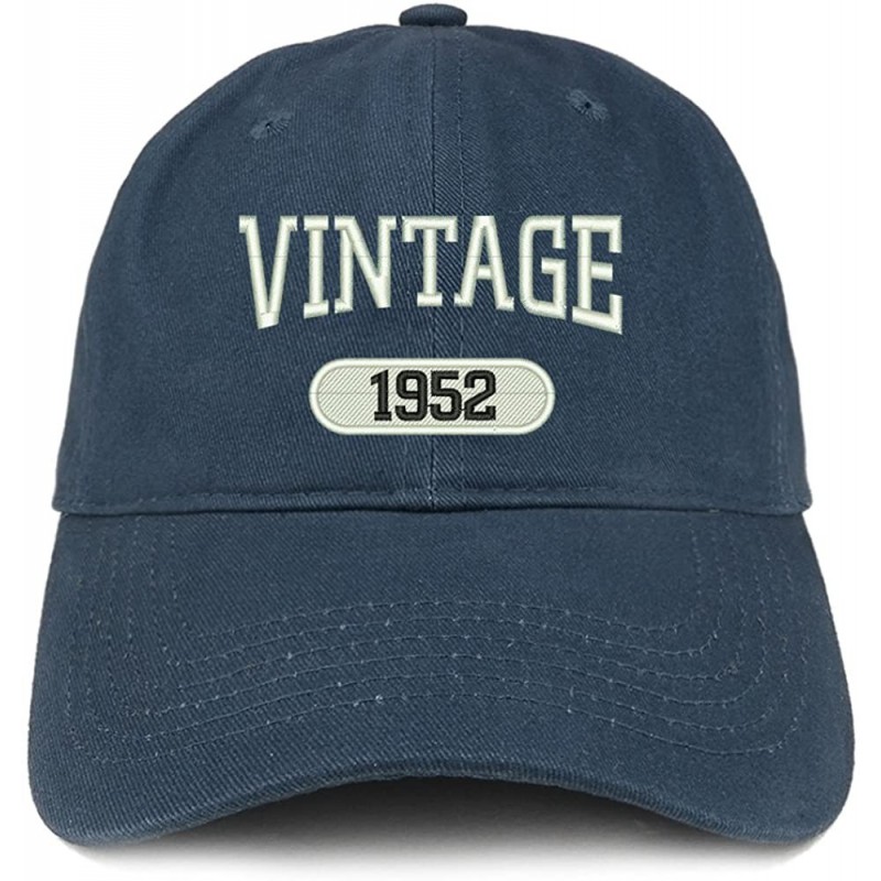 Baseball Caps Vintage 1952 Embroidered 68th Birthday Relaxed Fitting Cotton Cap - Navy - CF180ZQ2Y0Y $40.04