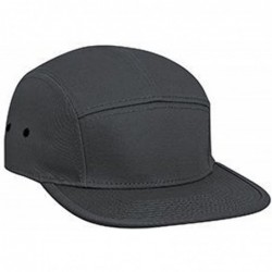 Baseball Caps Superior Cotton Twill Square Flat Visor with Binding Edge Five Panel Camper Style Caps - CJ17YE0QLAD $16.55