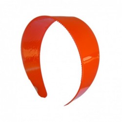 Headbands Orange 2 Inch Wide Hard Plastic Headband with Teeth Hair band for Women and Girls (Keshet Accessories) - Orange - C...