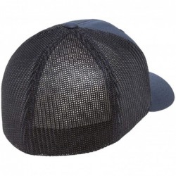 Baseball Caps Flexfit Trucker Hat for Men and Women - Breathable Mesh- Stretch Flex Fit Ballcap w/Hat Liner - Navy - CX18EUYH...