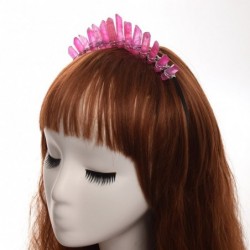 Headbands Raw Crystal Quartz Tiara Mermaid Crown Headband (Full Crown-06) - Full Crown-06 - C218GYM8GRK $20.28