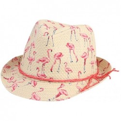 Sun Hats Women's Floppy Roll Up Sun Hat Classic Wide Brim Summer Straw Hat Flamingo Sunscreen Hat Caps UPF 50+ - C918DXKNZ7Z ...