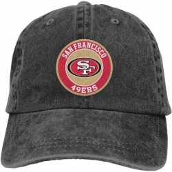 Baseball Caps Men and Women General Caps San Francisco 49ers Hat Cotton Baseball Cap - Black - CW1924CU8DG $42.37