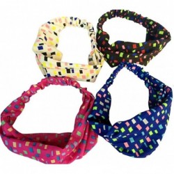 Headbands Yoga Headbands for Women Boho Headband Printed Wide Elastic Band Head Wrap Hair Bands Headwear Accessories - CN18WW...