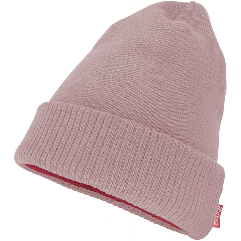 Skullies & Beanies Adult Unisex Cool Cotton Beanie Slouch Skull Cap Long Baggy Winter Hat Warm - Solid - Light Pink - CY18KSH...