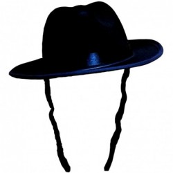 Fedoras Unisex-Adult's Black Fedora with Side Locks- One Size Fits Mone SizeT - C111LL8SITH $17.73