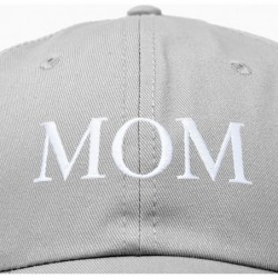 Baseball Caps Embroidered Mom and Dad Hat Washed Cotton Baseball Cap - Mom - Gray - CH18Q7IOQX6 $17.24